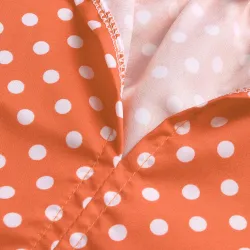 Mini polka dot Kleid mit langen Ärmel