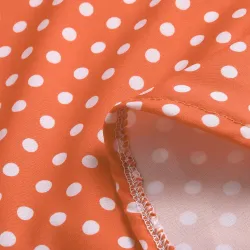 Mini polka dot Kleid mit langen Ärmel