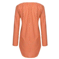 Mini polka dot Kleid mit langen Ärmel