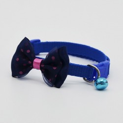 Adjustable pet collar with bowknot and bellCollars & Leads
