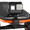 Skateboard motorcycle handlebar - rotated clamp mount - bracket holder for GoPro Hero ActionMounts