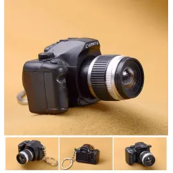 Camera keychain with flashing LED & soundKeyrings