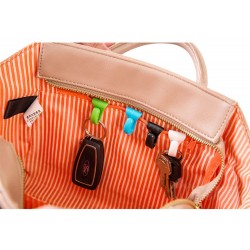 Mini bag clips - key holder hooks 2 pcs