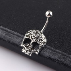 Skull - belly button ring - piercingPiercings