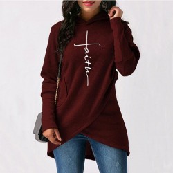 Warm hooded pullover hoodiePlus