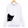 Cat pattern - sweater - loose sweatshirtHoodies & Jumpers