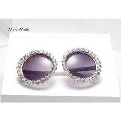 Round crystal sunglasses - UV400Sunglasses