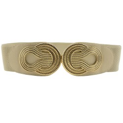 Vintage Chinese knot - elastic leather beltBelts
