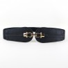 Double gold buckle - elastic leather beltBelts