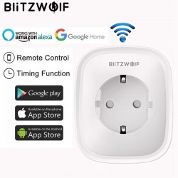 BW-SHP2 WIFI - 220V 16A - Steckdose - EU-Stecker - Fernbedienung - Zeitschalter