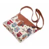 Printed Owls - crossbody shoulder small bagBags