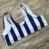 Striped swimsuit - bikini set with push up