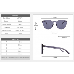 Transparent - plastic sunglasses - unisexSunglasses