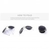 Retro - foldable - oval sunglasses - unisexSunglasses