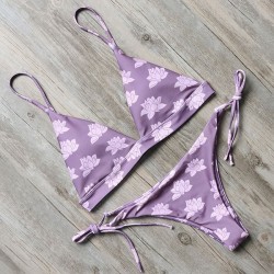 Floral swimwear - bikini set with push upBeachwear