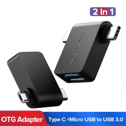 Ugreen 2 in 1 OTG Kabeladapter - micro USB - Typ C auf USB