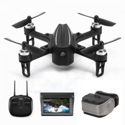 Jeder EX2mini Brushless 5.8G FPV - RC Drone Quadcopter RTF - Mit Kamera + FPV Monitor + Gläser - Modus 2 (linke Handdrossel)