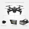 Jeder EX2mini Brushless 5.8G FPV - RC Drone Quadcopter RTF - Mit Kamera + FPV Monitor + Gläser - Modus 2 (linke Handdrossel)
