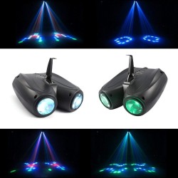 Auto & Sound aktiviert - 128 LED RGBW - Laserlampe - Projektor