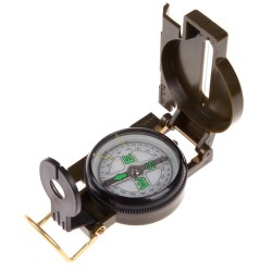 Portable Folding Army Compass With Green LensSurvival tools