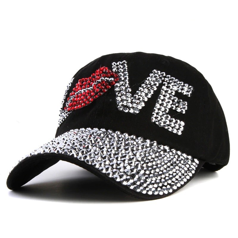 Crystal Love & lips - baseball cap - unisex
