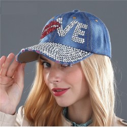 Crystal Love & lips - baseball cap - unisexHats & Caps