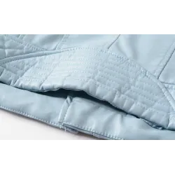 Weiche Lederjacke mit Reißverschluss