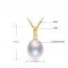 Luxusgold Halskette mit Perle 45cm