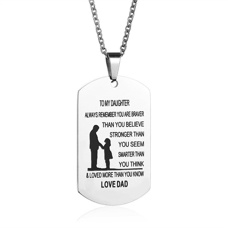To My Son & To My Daughter - stainless steel necklaceNecklaces