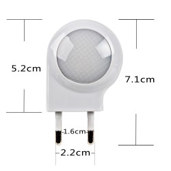 Led - Mini Wandleuchte mit USB-Ladegerät - EU-Stecker