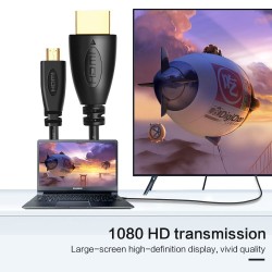 Vergoldet 3D 1080P HDMI auf Micro HDMI - D-Typ männlich auf HDMI männlich - Kabel