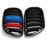 Front bumper grill - 2 line slat M color 3 colors for BMW 3 Series E46 4-door 2 pcsGrilles