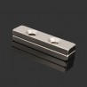 N35 strong neodymium magnet block 40 * 10 * 4mm - countersunk with 2 holes 2pcsN35
