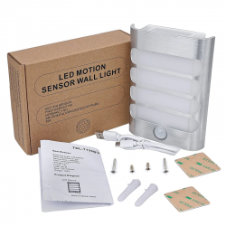 Led wall light with PIR motion sensorWall lights