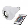Smart RGB LED lamp with wireless Bluetooth speaker - remote controlE27