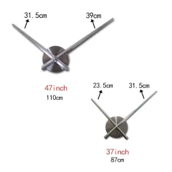 Große dekorative DIY Wanduhr