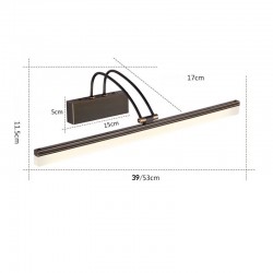 Amerikanischer Stil Badezimmer Spiegel Licht - LED Wandleuchte - Lampe - 8W - 39 cm