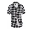 Fashion Plaid Hemd mit kurzen Ärmeln