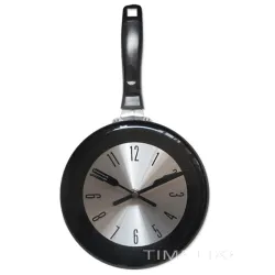 Metal wall clock in the shape of a frying pan - 8-10-12 inchesClocks