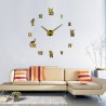 3D decorative wall quartz clock with roman numbersClocks