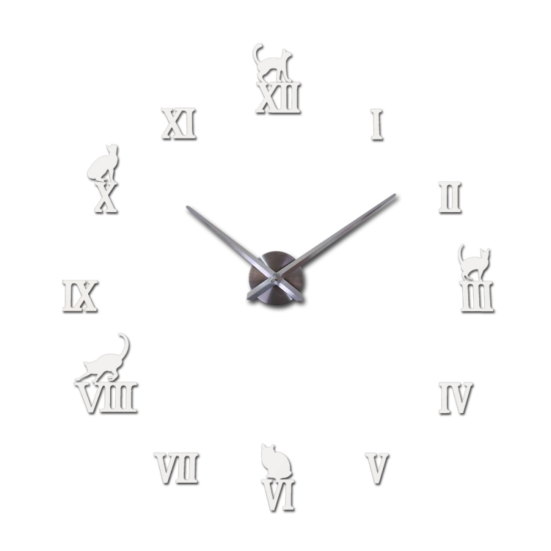 3D decorative wall quartz clock with roman numbersClocks