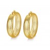 Hollow gold hoops - stainless steel earringsEarrings