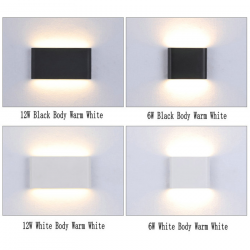 Modern 6W - 12W LED indoor - outdoor wall lamp waterproof IP65Wall lights