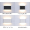 Modern 6W - 12W LED indoor - outdoor wall lamp waterproof IP65Wall lights