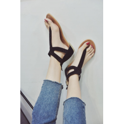 Summer sandals with crystals & zipperSandals