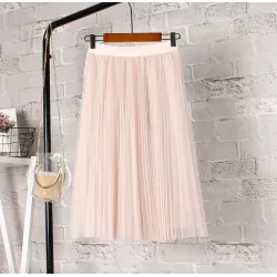 Fashion midi pleated skirtDresses