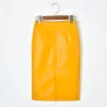 Elegantes Leder Midi Rock