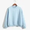 Warmes Samt Sweatshirt mit langem Ärmel