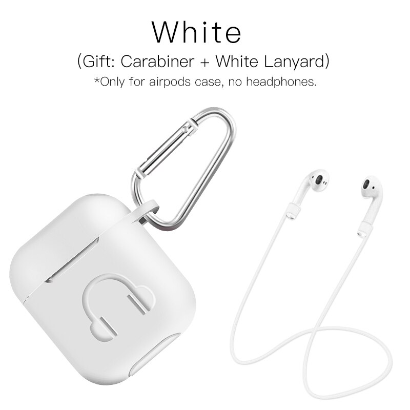 Soft silicone earphone case for Apple AirPods with hookEar- & Headphones