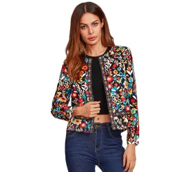 Elegante Jacke mit Blumenprint
